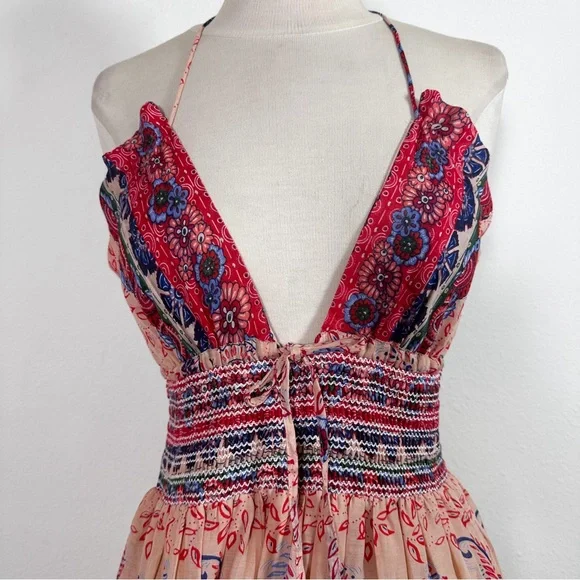 Raga Bohemian Halter Manisha Maxi Dress size Medium NWT - Picture 6 of 14